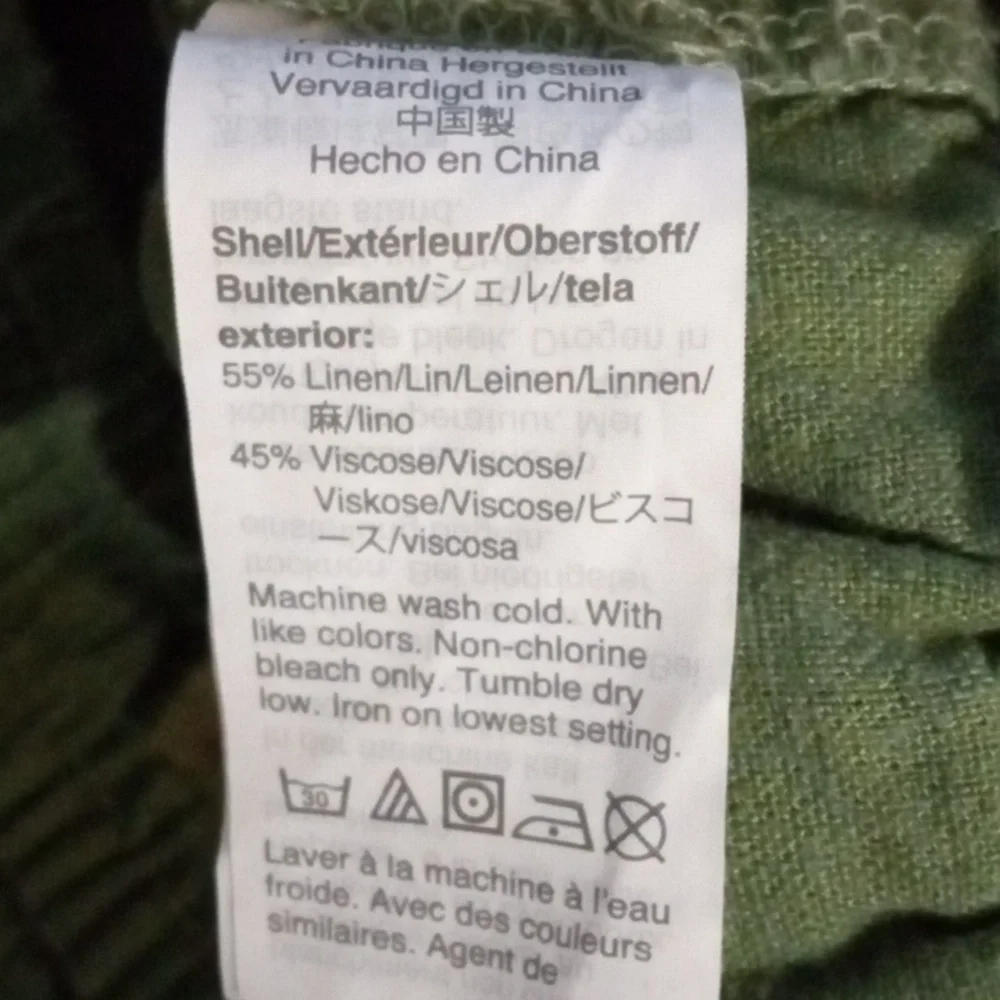 J. Crew Green Linen Blend Shorts S